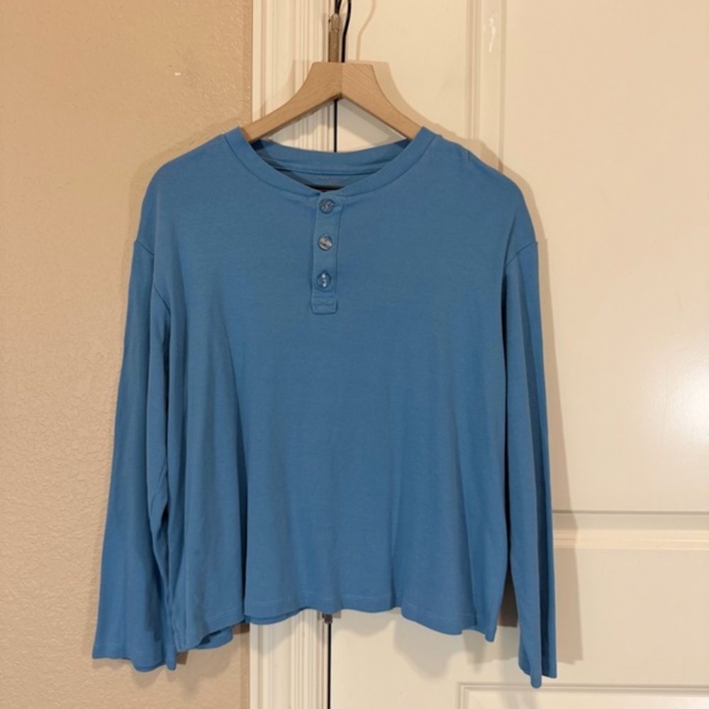 Summersalt Long Sleeve Henley Shirt Women’s Medium